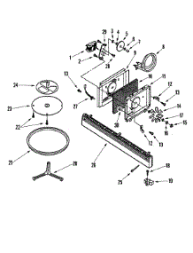 03 - Convection Fan / Turntable parts for Amana Microwave ACO1180AS from AppliancePartsPros.com