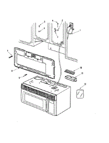 02 - Installation parts for Amana Microwave ACO1520AB from AppliancePartsPros.com