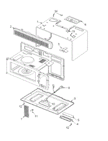 05 - Oven Cavity parts for Amana Microwave ACO1520AB from AppliancePartsPros.com