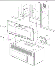 02 - Installation parts for Amana Microwave ACO1520AW / PACO1520AW0 from AppliancePartsPros.com