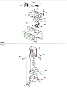 04 - Interior & Latch Board parts for Amana Microwave ACO1520AW / PACO1520AW0 from AppliancePartsPros.com
