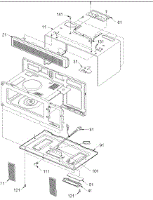 06 - Oven Cavity parts for Amana Microwave ACO1520AW / PACO1520AW0 from AppliancePartsPros.com