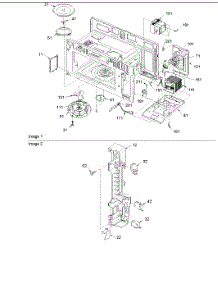 05 - Magnetron, Transformer & Latch parts for Amana Microwave ACO1860AC / PACO1860AC0 from AppliancePartsPros.com