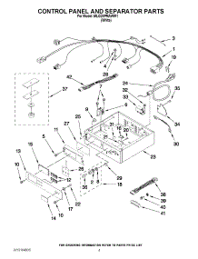 02 - Control Panel And Separator Parts parts for Maytag Dryer MLG24PRAWW1 from AppliancePartsPros.com