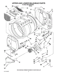 04 - Upper And Lower Bulkhead Parts parts for Maytag Dryer MLG24PRAWW1 from AppliancePartsPros.com