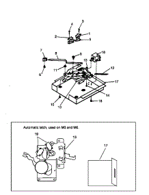 05 - Door Latch parts for Amana Oven ACO27DK / P1132343N K from AppliancePartsPros.com