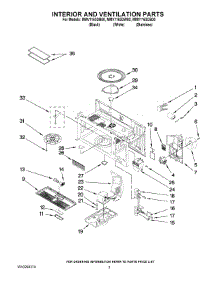 03 - Interior And Ventilation Parts parts for Maytag Microwave MMV1163DB00 from AppliancePartsPros.com