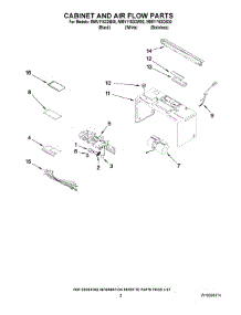 02 - Cabinet And Air Flow Parts parts for Maytag Microwave MMV1163DW00 from AppliancePartsPros.com