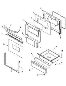02 - Door / Drawer parts for Amana Range ACS4140BB from AppliancePartsPros.com
