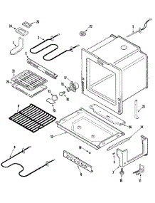03 - Oven / Base parts for Amana Range ACS4140BB from AppliancePartsPros.com