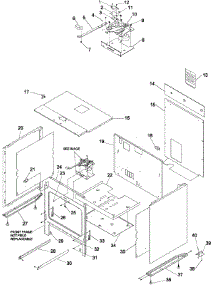 02 - Cabinet parts for Amana Range ACS4660AW / PACS4660AW1 from AppliancePartsPros.com