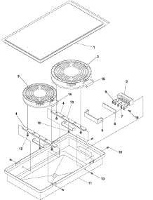 04 - Grille Module Act110 parts for Amana Range ACS4660AW / PACS4660AW1 from AppliancePartsPros.com