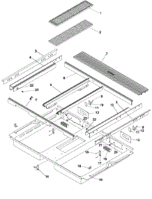 05 - Main Top parts for Amana Range ACS4660AW / PACS4660AW1 from AppliancePartsPros.com