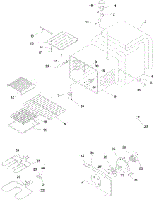 02 - Cavity parts for Amana Range ACS7270AB / PACS7270AB0 from AppliancePartsPros.com