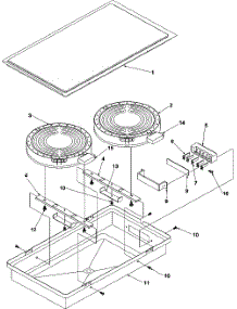 02 - Ach100(Halogen / Radiant, 8`` / 6``) parts for Amana Cartridge ACT110E / P1133386NE from AppliancePartsPros.com