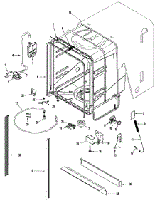 06 - Tub parts for Amana Dishwasher ADB2200AWB from AppliancePartsPros.com