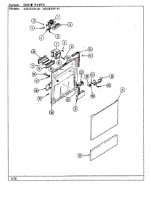 02 - Door parts for Admiral Dishwasher ADC81DN-01 from AppliancePartsPros.com