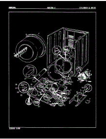 04 - Cylinder & Drive (Rev. E-G) parts for Admiral Dryer ADE20K3A from AppliancePartsPros.com
