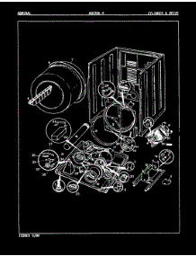 02 - Cylinder & Drive (Rev. A) parts for Admiral Dryer ADE20K4W from AppliancePartsPros.com