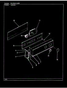 02 - Control Panel (Rev. A-C) parts for Admiral Dryer ADE20L1W from AppliancePartsPros.com