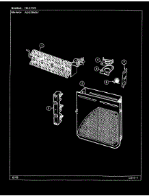 04 - Heater parts for Admiral Dryer ADE20M3V from AppliancePartsPros.com
