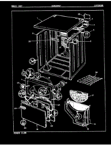 05 - Exterior (Rev. A-D) parts for Admiral Dryer ADE25K3W from AppliancePartsPros.com