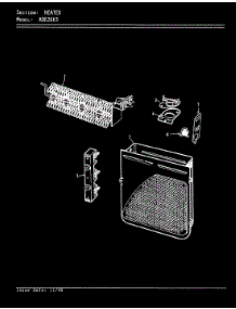 03 - Heater (Rev. A-C) parts for Admiral Dryer ADE26K3H from AppliancePartsPros.com