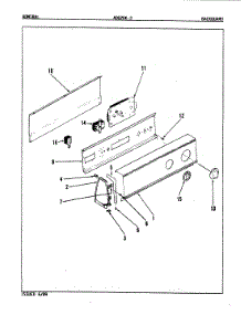 02 - Control Panel (Rev. A-D) parts for Admiral Dryer ADG20K3W from AppliancePartsPros.com