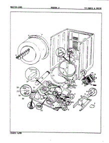 02 - Cylinder & Drive (Rev. A-B) parts for Admiral Dryer ADG20K4W from AppliancePartsPros.com