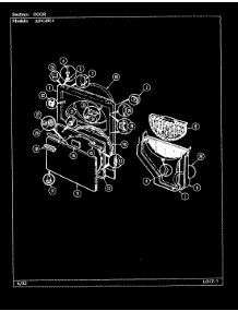 03 - Door (Rev. A-C) parts for Admiral Dryer ADG20L1W from AppliancePartsPros.com