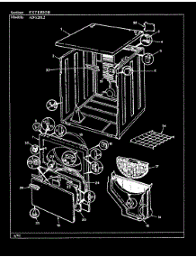 03 - Exterior (Rev. A-C) parts for Admiral Dryer ADG20L2W from AppliancePartsPros.com