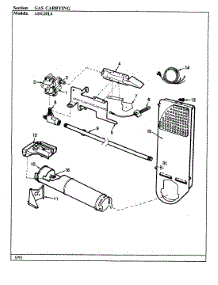 03 - Gas Carrying parts for Admiral Dryer ADG20L4H from AppliancePartsPros.com