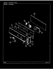 02 - Control Panel parts for Admiral Dryer ADG20M3V from AppliancePartsPros.com