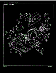 05 - Motor & Drive parts for Admiral Dryer ADG20M3V from AppliancePartsPros.com