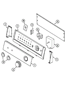 02 - Control Panel parts for Admiral Dryer ADG7000AWW from AppliancePartsPros.com