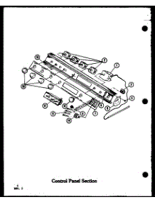 03 - Control Panel Section parts for Amana Range ADM-1B / P8554803S from AppliancePartsPros.com