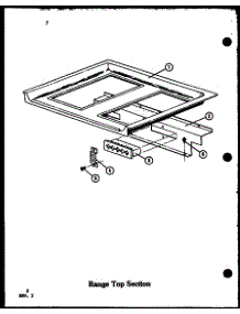 08 - Range Top Section parts for Amana Range ADM-1B / P8554803S from AppliancePartsPros.com