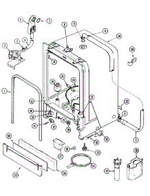 06 - Tub parts for Amana Dishwasher ADW662EAB from AppliancePartsPros.com
