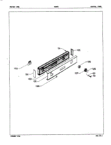 02 - Control Panel parts for Admiral Dishwasher ADW80 from AppliancePartsPros.com