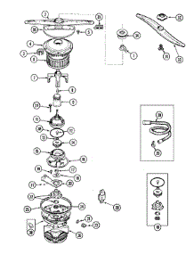 03 - Pump & Motor parts for Amana Dishwasher ADW862EAS / PADW862EAS0 from AppliancePartsPros.com