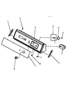 05 - Graphics Panel, Ctrl Hood And Ctrls parts for Amana Dryer AE3413 from AppliancePartsPros.com