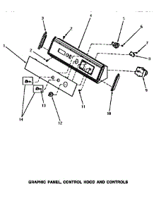 04 - Graphic Panel, Control Hood & Controls parts for Amana Dryer AE5113 from AppliancePartsPros.com