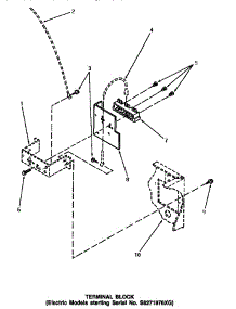11 - Terminal Block (Startin Sn S6271976xg) parts for Amana Dryer AE7133 from AppliancePartsPros.com