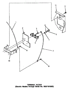 12 - Terminal Block (Thru Sn S6271975xg) parts for Amana Dryer AE9133 from AppliancePartsPros.com