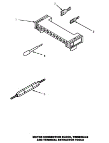 11 - Mtr Conn Block / Term & Extractor Tool parts for Amana Dryer AEM377 from AppliancePartsPros.com