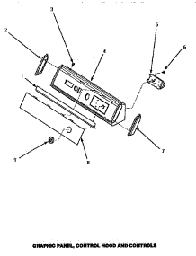 05 - Graphic Panel, Control Hood & Controls parts for Amana Dryer AEM397 from AppliancePartsPros.com