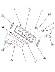 07 - Graphic Panel, Control Hood And Controls parts for Amana Dryer AEM407L2 / PAEM402L2 from AppliancePartsPros.com