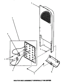 07 - Heater Box Assy, Original parts for Amana Dryer AEM407W2 from AppliancePartsPros.com