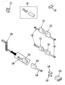 17 - Terminals parts for Amana Dryer AEM477L2 / PAEM477L2 from AppliancePartsPros.com
