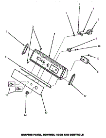 05 - Graphic Panel, Control Hood & Controls parts for Amana Dryer AEM497L from AppliancePartsPros.com